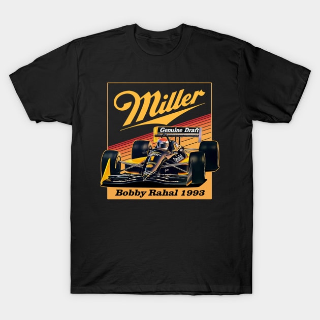 Bobby Rahal 1993 Retro T-Shirt by stevenmsparks